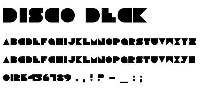 Disco Deck font